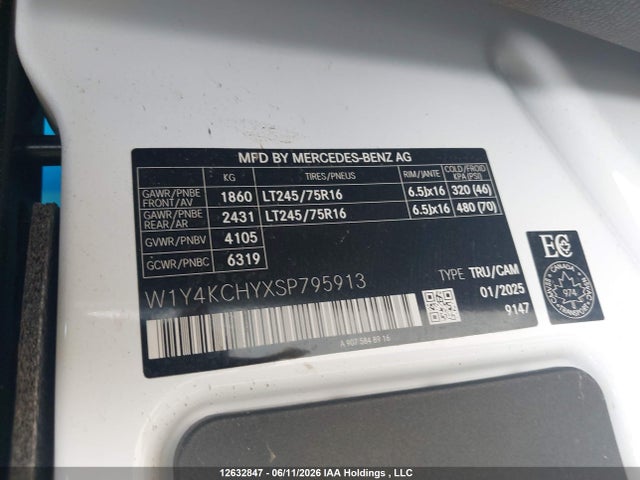 W1Y4KCHYXSP795913 Mercedes-Benz Sprinter 2500