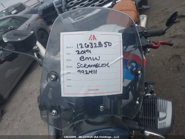 Aukcja sprzedaży 2019 Bmw R Nine T Scrambler, vin: WB10J3102KZ992411, numer aukcji: 12632850