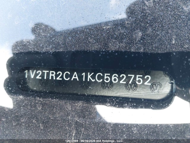 12632869 :رقم المزاد ، 1V2TR2CA1KC562752 vin ، 2019 Volkswagen Atlas 3.6 Fsi Execline مزاد بيع