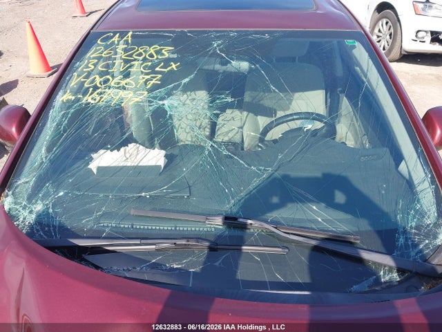 12632883 :رقم المزاد ، 2HGFB2F52DH006677 vin ، 2013 Honda Civic Lx مزاد بيع