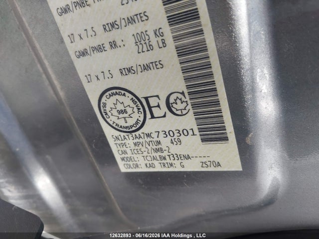 Nissan ROGUE S 2021 5N1AT3AA7MC730301 Image 9