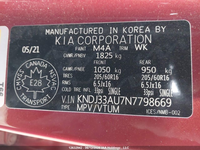 Aukcja sprzedaży 2022 Kia Soul Ex/ex Premium/ex+/gt-line Limited, vin: KNDJ33AU7N7798669, numer aukcji: 12632942