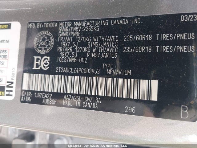 Lexus NX 250 2023 2T2ADCEZ4PC003853 Image 9