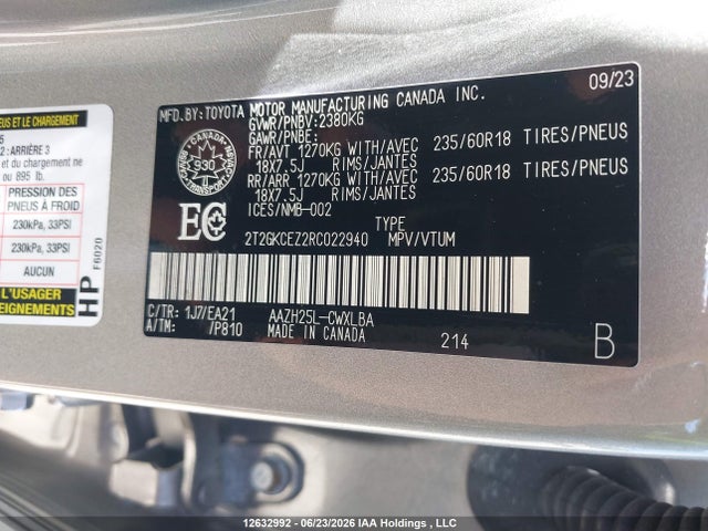 2T2GKCEZ2RC022940 Lexus Nx 350h 350h