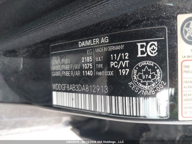 2013 Mercedes-benz C 300 4matic მანქანა იყიდება აუქციონზე, vin: WDDGF8AB3DA812913, აუქციონის ნომერი: 12633015