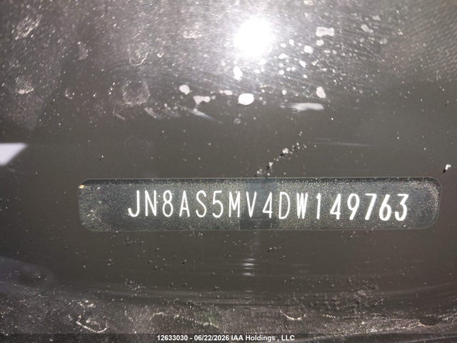 2013 Nissan Rogue S/sv მანქანა იყიდება აუქციონზე, vin: JN8AS5MV4DW149763, აუქციონის ნომერი: 12633030