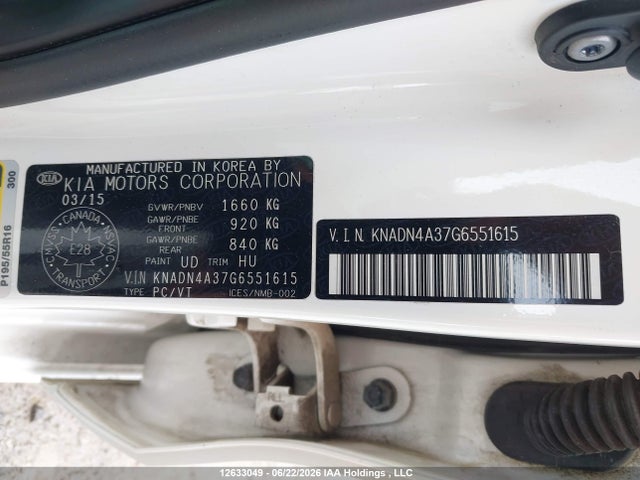 Aukcja sprzedaży 2016 Kia Rio Ex/sx, vin: KNADN4A37G6551615, numer aukcji: 12633049