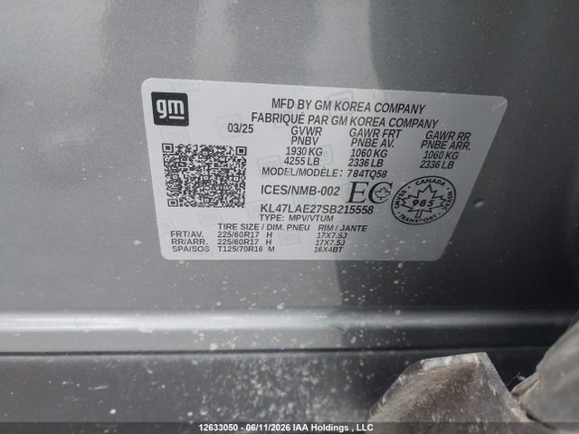 KL47LAE27SB215558 Buick Envista Preferred