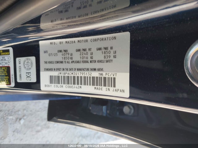 Mazda 3 Preferred 2025 JM1BPACM3S1795132 Image 9