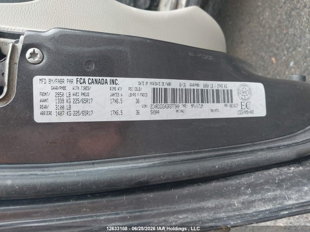 2016 Dodge Grand Caravan Crew მანქანა იყიდება აუქციონზე, vin: 2C4RDGDG4GR377300, აუქციონის ნომერი: 12633108