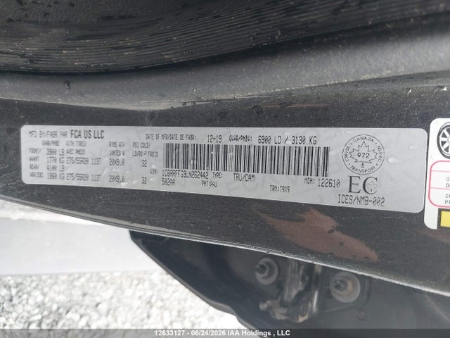 Aukcja sprzedaży 2020 Ram 1500 Big Horn, vin: 1C6RRFFG9LN262442, numer aukcji: 12633127
