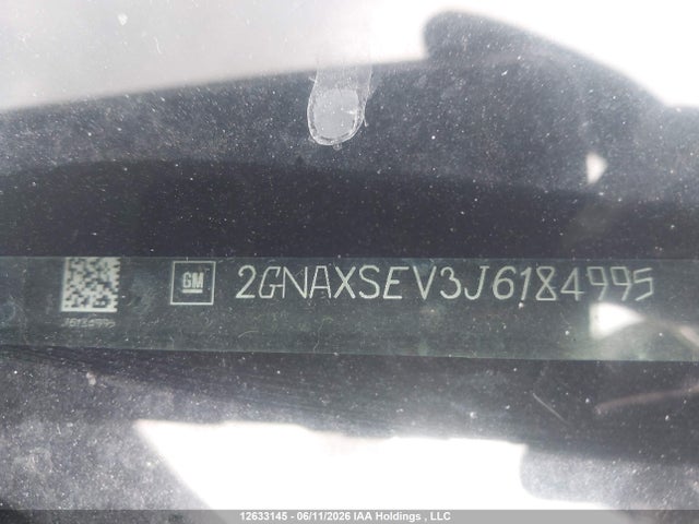 Продаж на аукціоні авто 2018 Chevrolet Equinox Lt, vin: 2GNAXSEV3J6184995, номер лоту: 12633145