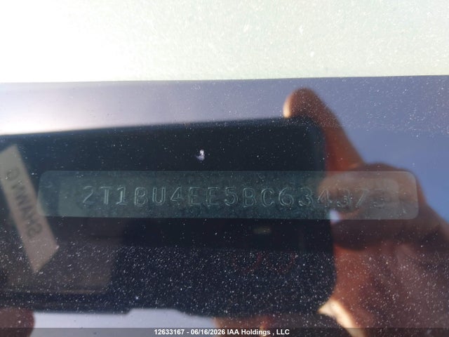 12633167 :رقم المزاد ، 2T1BU4EE5BC634373 vin ، 2011 Toyota Corolla Ce مزاد بيع