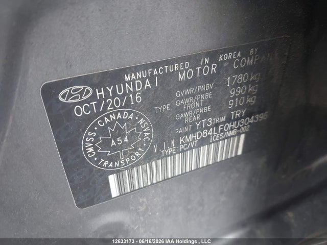 Продаж на аукціоні авто 2017 Hyundai Elantra Gl, vin: KMHD84LF0HU304396, номер лоту: 12633173