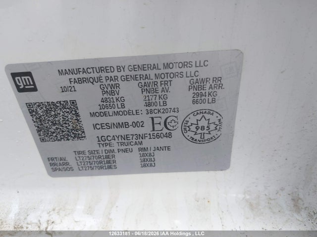 Chevrolet SILVERADO 2500HD 2022 1GC4YNE73NF156048 Image 18