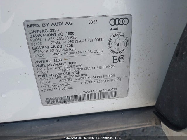 Audi Q8 E-tron 2024 WA1BABGE1RB030039 Image 9