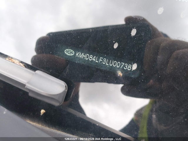 12633221 :رقم المزاد ، KMHD84LF3LU007387 vin ، 2020 Hyundai Elantra مزاد بيع