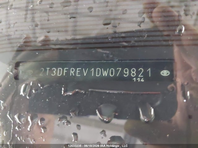 Продаж на аукціоні авто 2013 Toyota Rav4 Limited, vin: 2T3DFREV1DW079821, номер лоту: 12633235