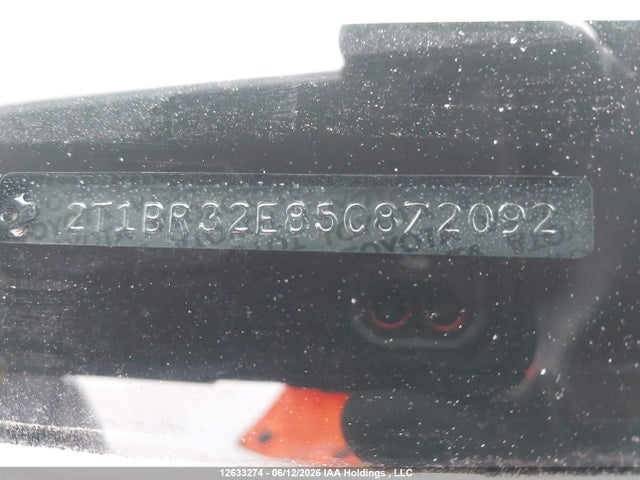 12633274 :رقم المزاد ، 2T1BR32E85C872092 vin ، 2005 Toyota Corolla Ce/le/sport مزاد بيع