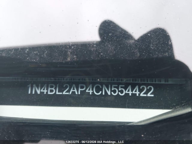 Продажа на аукционе авто 2012 Nissan Altima Sr, vin: 1N4BL2AP4CN554422, номер лота: 12633275