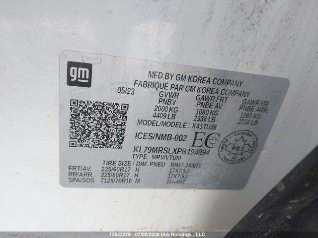 Chevrolet Trailblazer Lt 2023 KL79MRSLXPB194894 Image 9