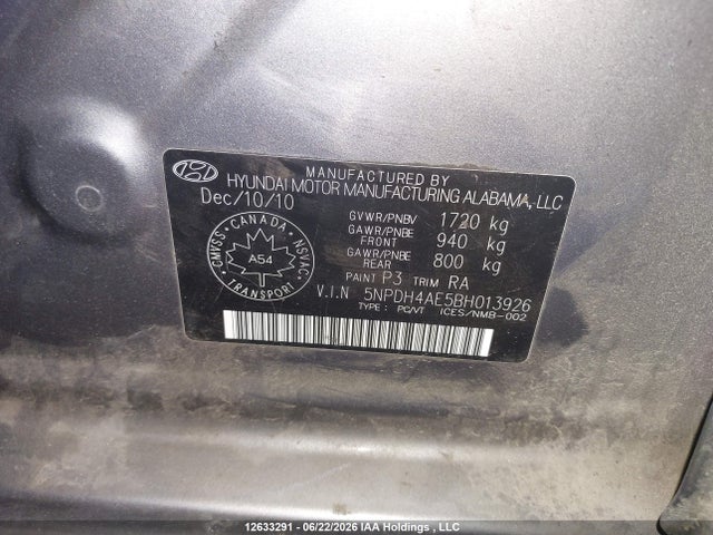 Aukcja sprzedaży 2011 Hyundai Elantra, vin: 5NPDH4AE5BH013926, numer aukcji: 12633291