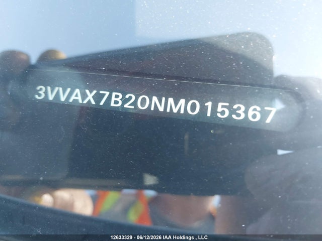 2022 Volkswagen Taos Trendline მანქანა იყიდება აუქციონზე, vin: 3VVAX7B20NM015367, აუქციონის ნომერი: 12633329