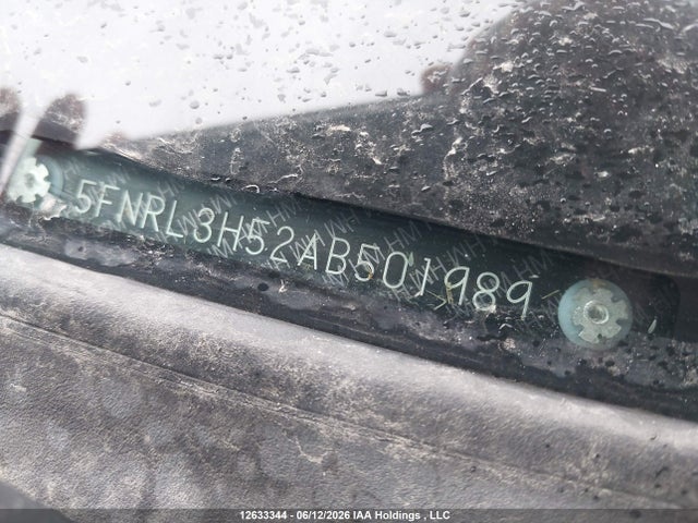 Продаж на аукціоні авто 2010 Honda Odyssey, vin: 5FNRL3H52AB501989, номер лоту: 12633344