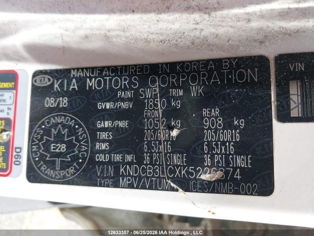 KNDCB3LCXK5226874 KIA Niro