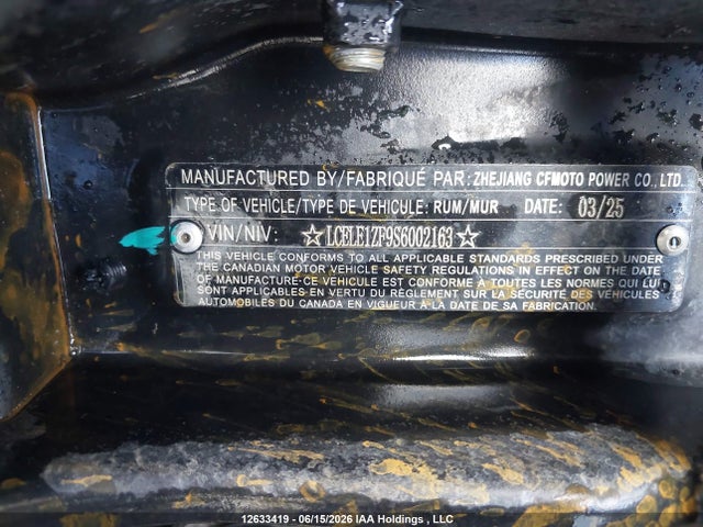 Cf Moto Uforce U10 Pro Highland 2025 LCELE1ZF9S6002163 Image 14