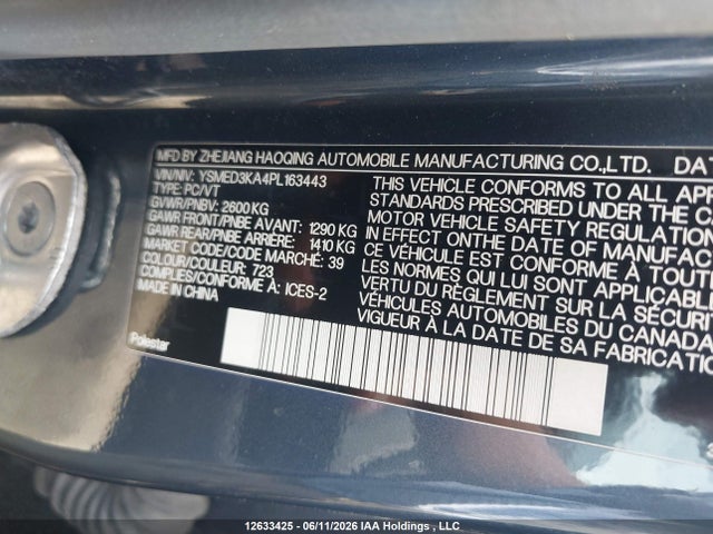 Polestar 2 2023 YSMED3KA4PL163443 Image 15