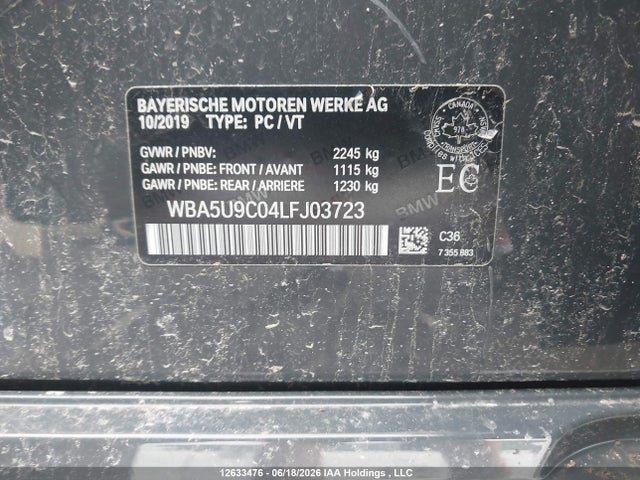 BMW M340XI 2020 WBA5U9C04LFJ03723 Image 9