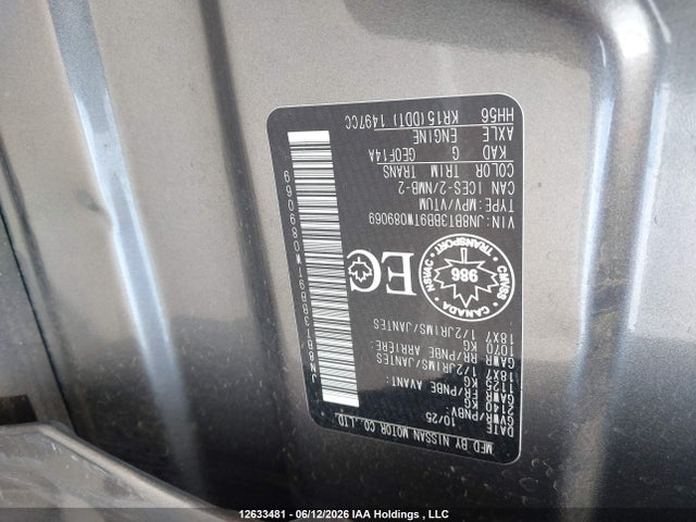 Aukcja sprzedaży 2026 Nissan Rogue Sv, vin: JN8BT3BB9TW089069, numer aukcji: 12633481
