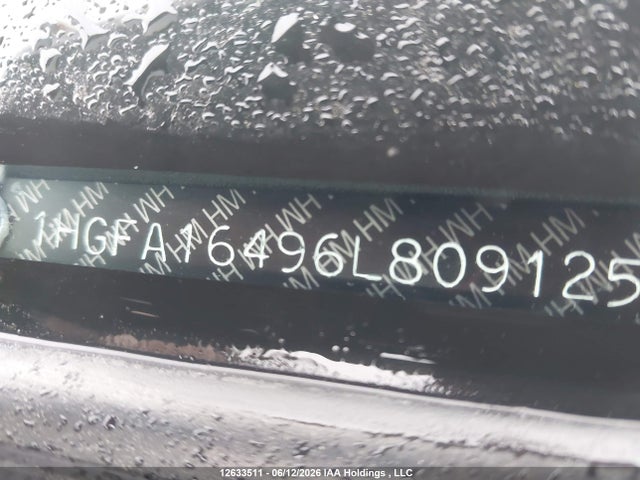 12633511 :رقم المزاد ، 1HGFA16496L809125 vin ، 2006 Honda Civic Lx مزاد بيع