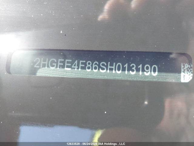 Продажа на аукционе авто 2025 Honda Civic Sport/sport Touring, vin: 2HGFE4F86SH013190, номер лота: 12633528