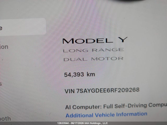 Tesla Model Y Long Range 2024 7SAYGDEE6RF209268 Image 16