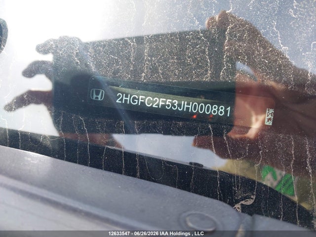 Honda Civic Lx 2018 2HGFC2F53JH000881 Image 20