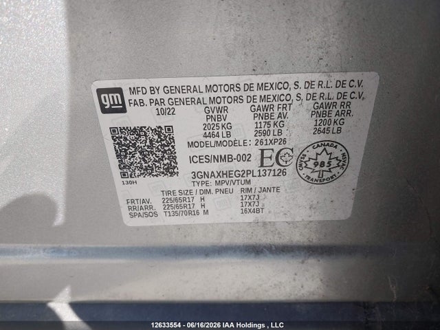 Chevrolet EQUINOX LS 2023 3GNAXHEG2PL137126 Image 18