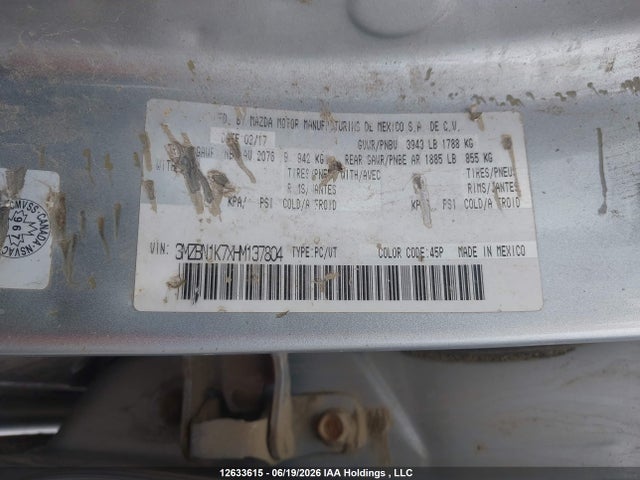 Mazda MAZDA3 2017 3MZBN1K7XHM137804 Image 18
