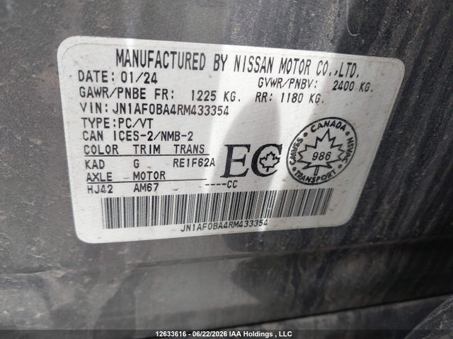Nissan Ariya Engage 2024 JN1AF0BA4RM433354 Image 17