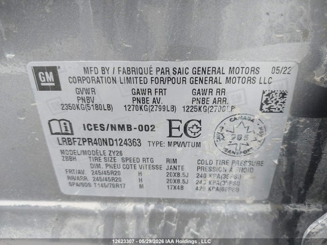 Buick Envision Awd Essence 2022 LRBFZPR40ND124363 Image 9
