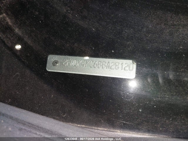 12633645 :رقم المزاد ، 2FMDK4KC6BBA28120 vin ، 2011 Ford Edge Limited مزاد بيع
