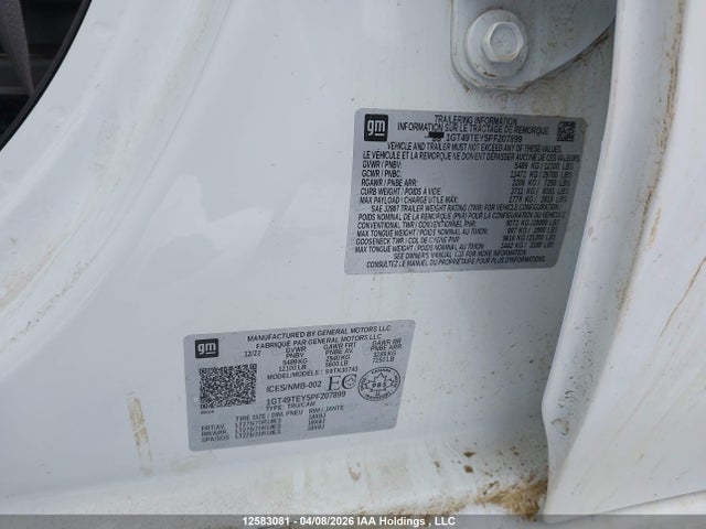 12583081 :رقم المزاد ، 1GT49TEY5PF207899 vin ، 2023 Gmc Sierra 3500hd Sle مزاد بيع