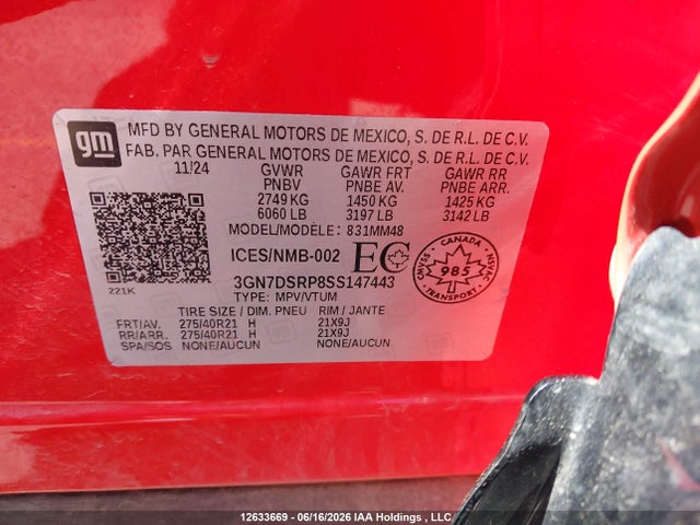 Chevrolet Equinox Ev Rs 2025 3GN7DSRP8SS147443 Image 9
