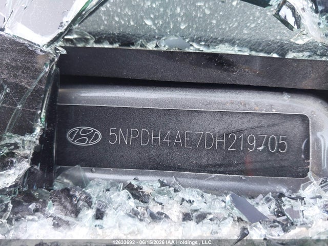 12633692 :رقم المزاد ، 5NPDH4AE7DH219705 vin ، 2013 Hyundai Elantra Gls/limited مزاد بيع