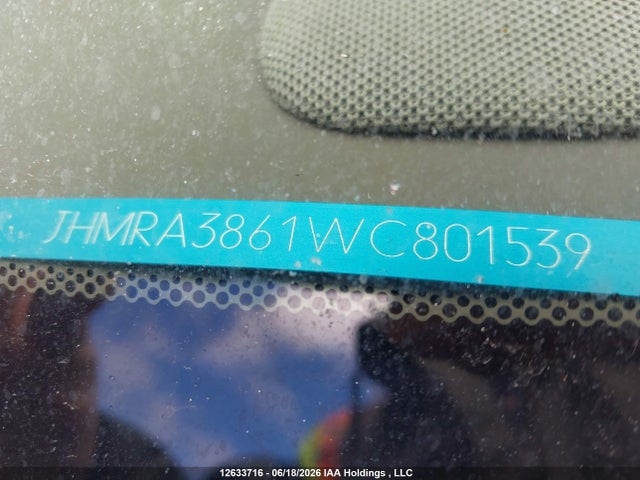 Продаж на аукціоні авто 1998 Honda Odyssey, vin: JHMRA3861WC801539, номер лоту: 12633716