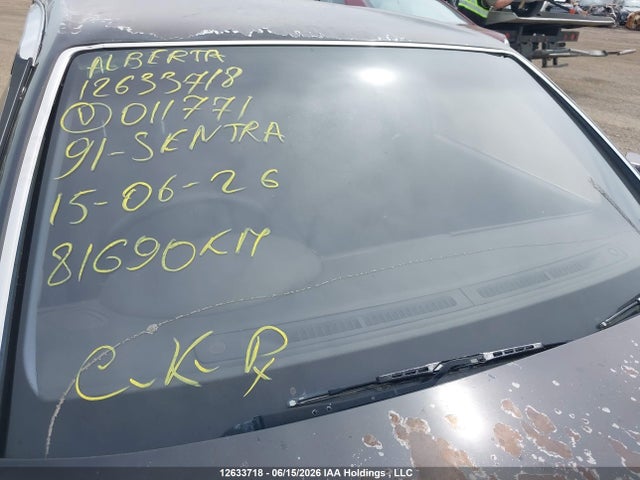 12633718 :رقم المزاد ، 2BG70606432011771 vin ، 1991 Nissan Sentra مزاد بيع