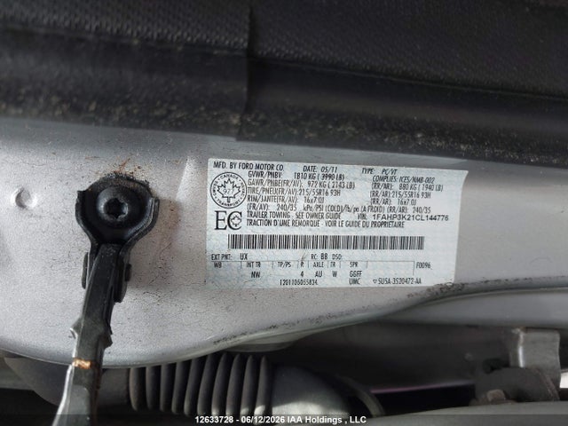 Продажа на аукционе авто 2012 Ford Focus Se, vin: 1FAHP3K21CL144776, номер лота: 12633728
