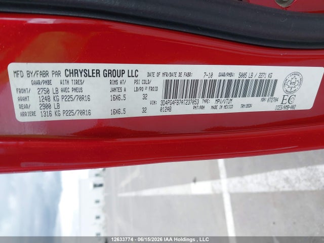 12633774 :رقم المزاد ، 3D4PG4FB7AT237053 vin ، 2010 Dodge Journey Se مزاد بيع