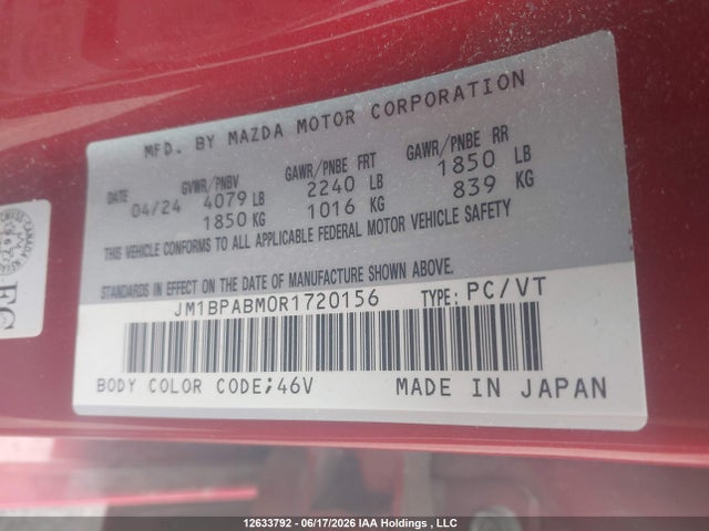 Mazda MAZDA3 2024 JM1BPABM0R1720156 Image 9